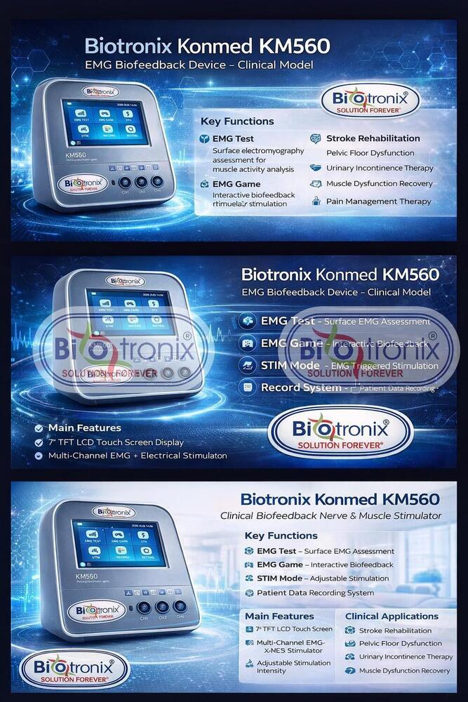 Konmed KM-560 Advanced EMG Therapy Device with Biofeedback Technology