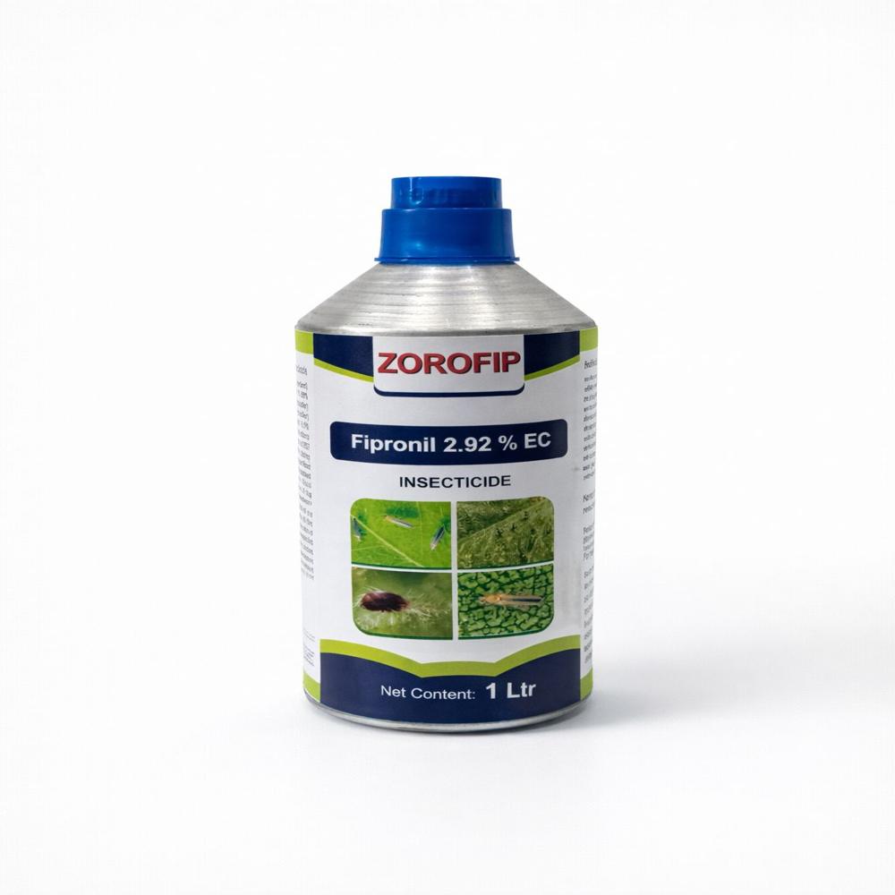 Zorofip - Fipronil 2.92% Ec, Light Yellow Liquid, Quick Release, Emulsifiable Concentrate, 500 Ml, Contact And Stomach Action Insecticide