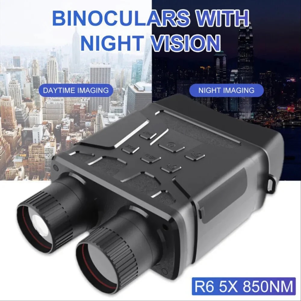 True Sense R6 Night Vision Binoculars With LCD Screen 1080P Hd Infrared For Hunting Travel, R6