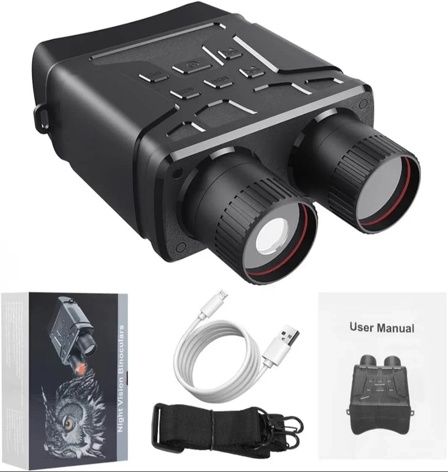 True Sense R6 Night Vision Binoculars With LCD Screen 1080P Hd Infrared For Hunting Travel, R6