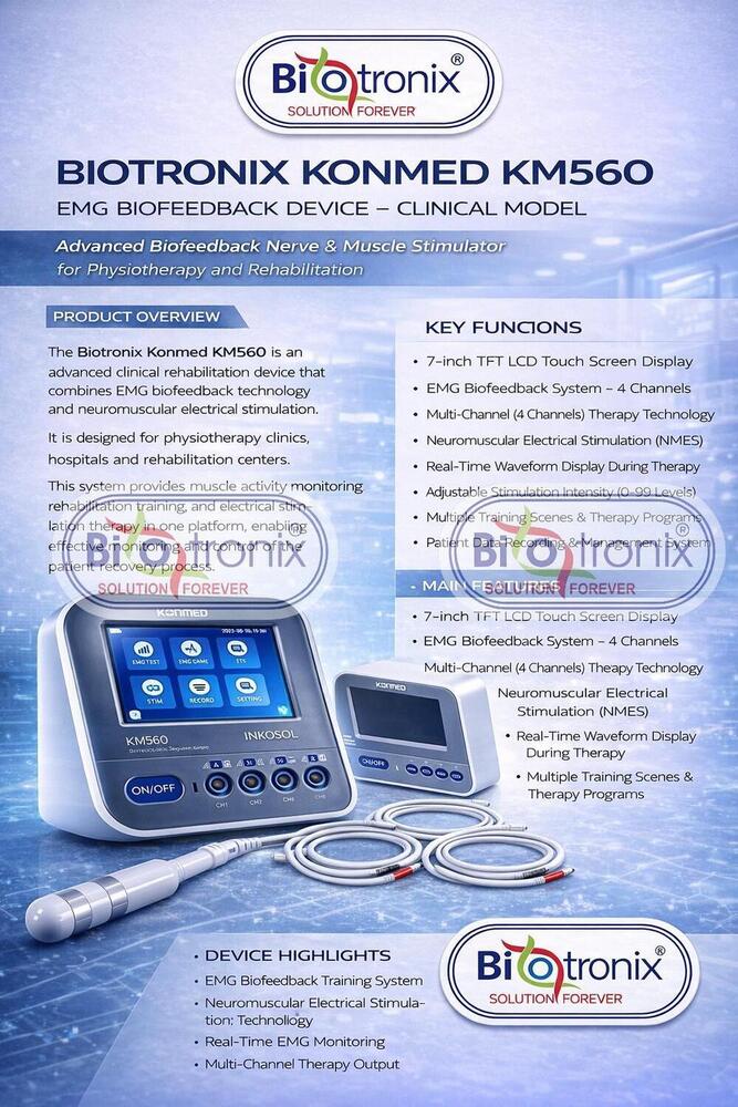 Konmed KM-560 EMG Biofeedback Equipment for Muscle Re-Education
