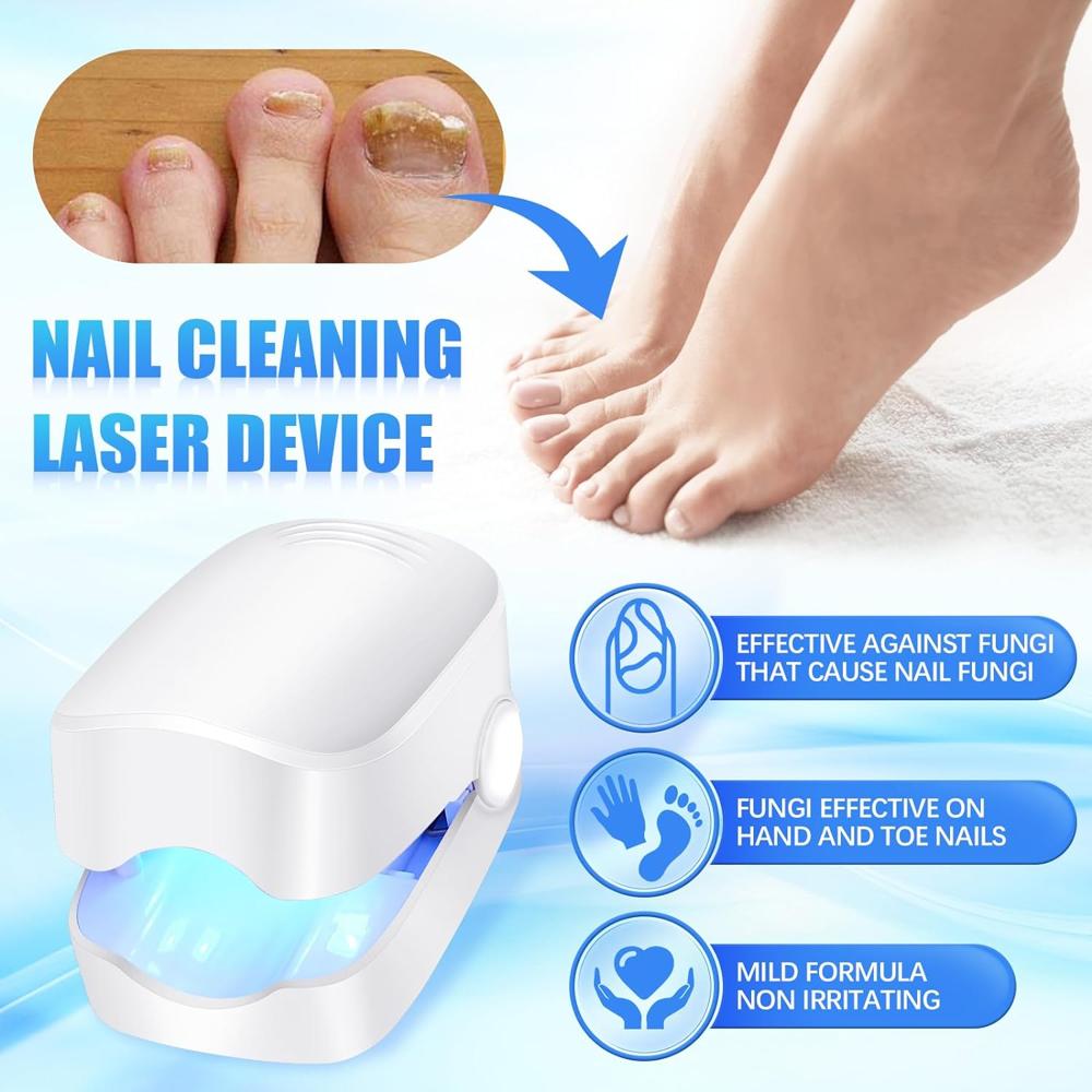 Rechargeable Nail Fungus Laser Anti Fungal Device Toenails, Hands, Feet (Home Use)