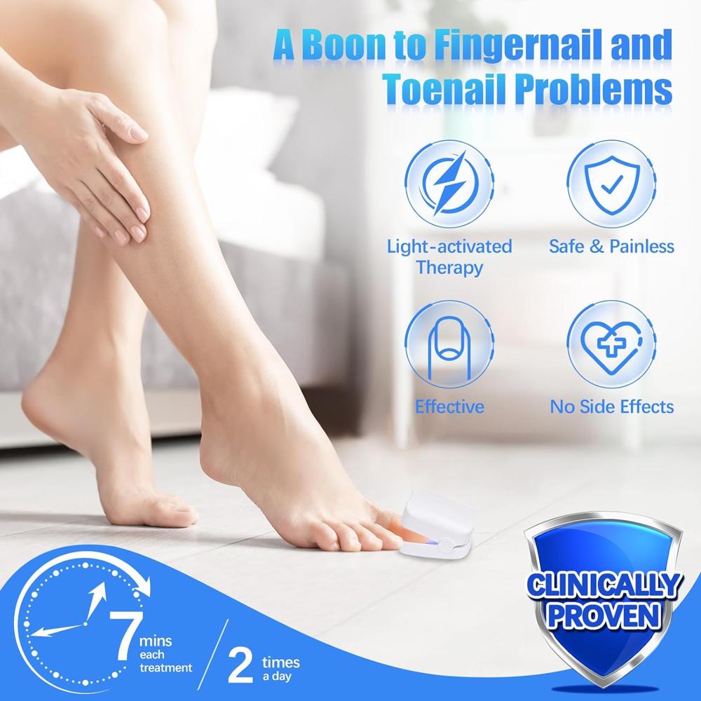 Rechargeable Nail Fungus Laser Anti Fungal Device Toenails, Hands, Feet (Home Use)