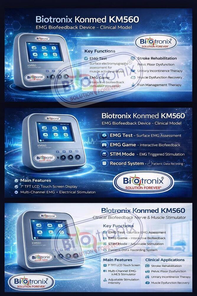 Konmed KM-560 Clinical Physiotherapy Device with EMG Feedback System