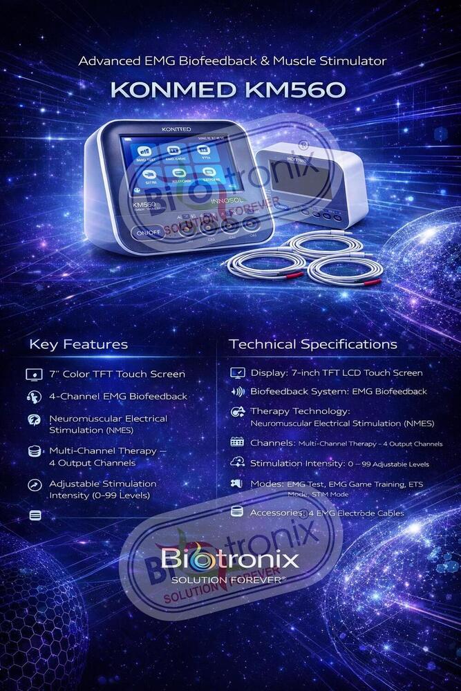Konmed KM-560 Clinical Physiotherapy Device with EMG Feedback System