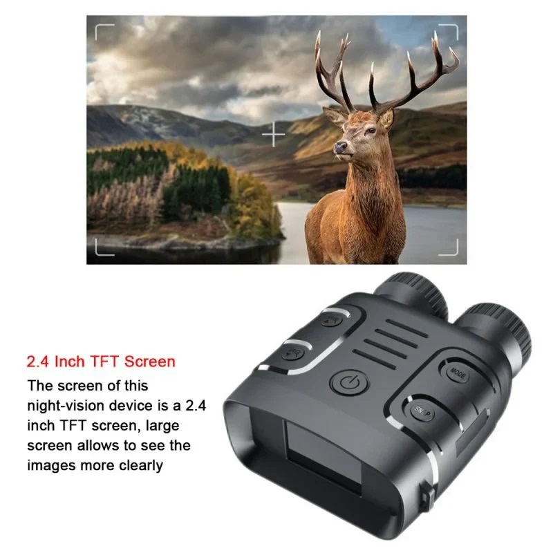 True Sense Night Vision Goggles R18 Digital Binoculars 2.4'' 1080p Photo & Video Infrared, R18