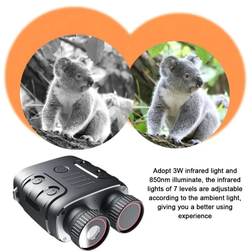 True Sense Night Vision Goggles R18 Digital Binoculars 2.4'' 1080p Photo & Video Infrared, R18