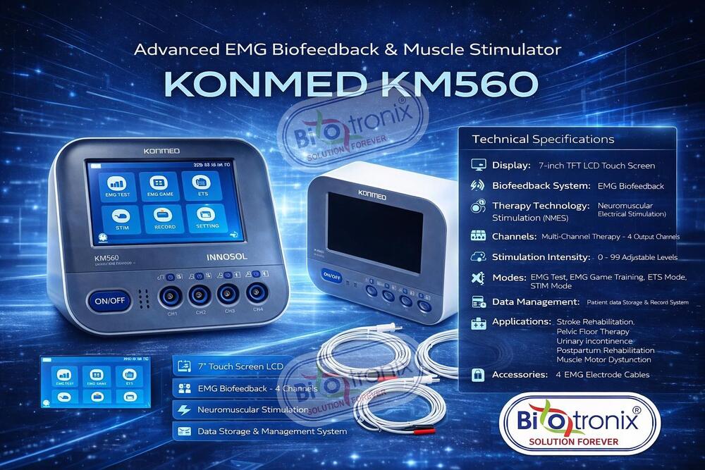 Konmed KM-560 Digital Biofeedback Machine for Physiotherapy Treatment
