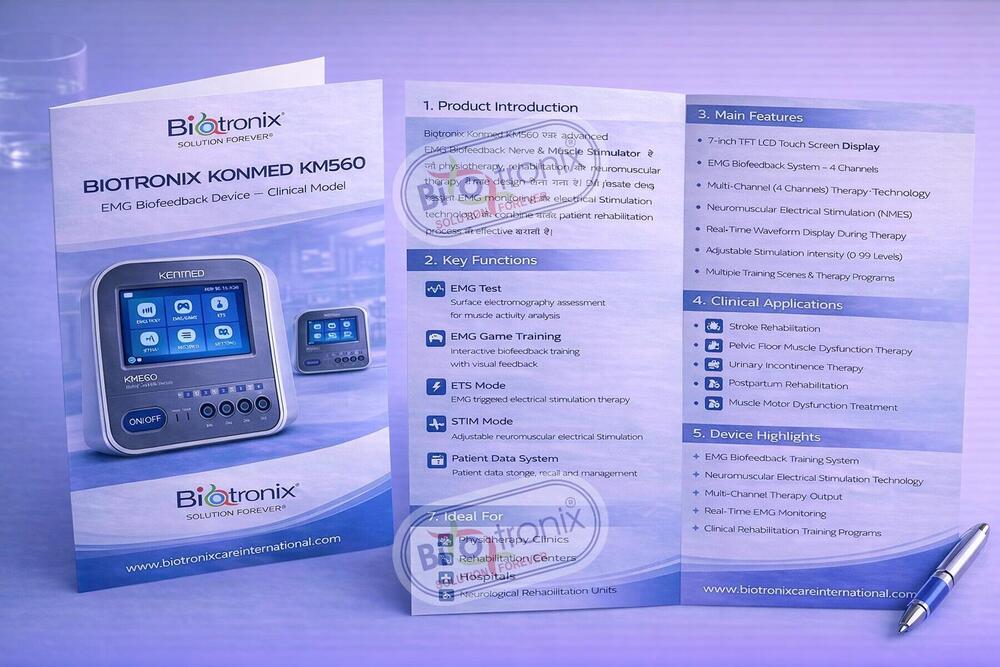 Konmed KM-560 Digital Biofeedback Machine for Physiotherapy Treatment