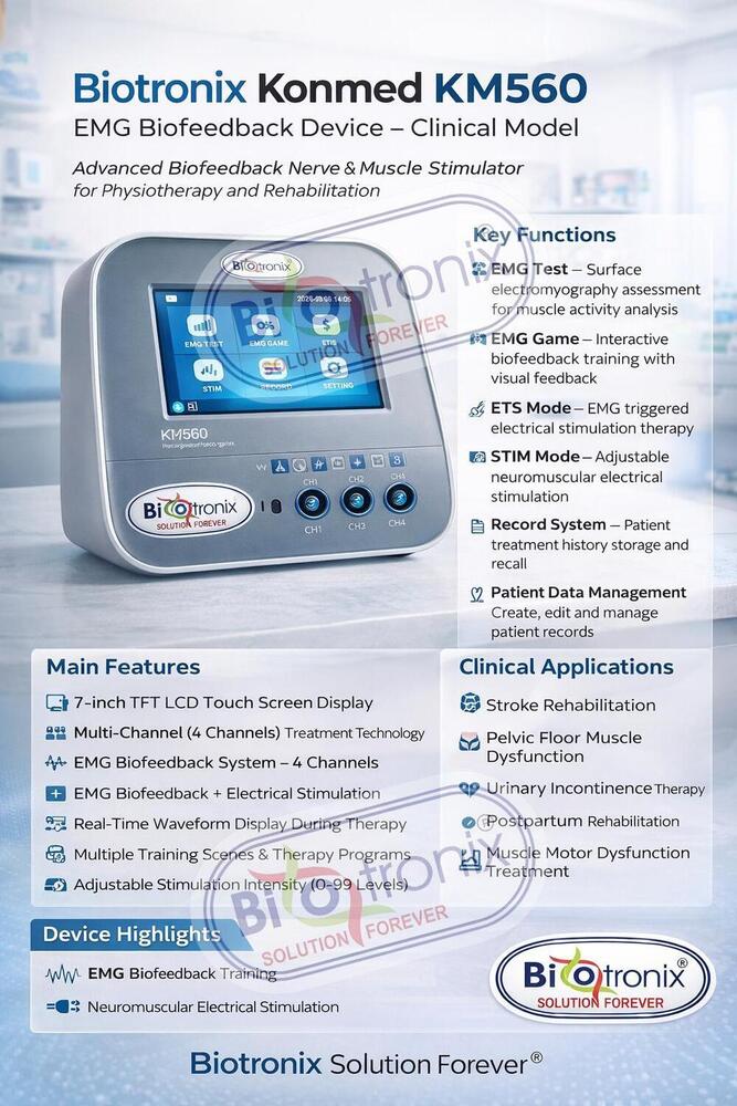 Konmed KM-560 EMG Electrotherapy Device for Rehabilitation Centers