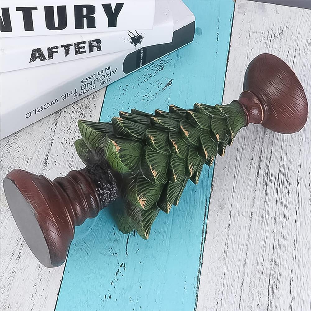 Christmas Tree Candleholder Candlestick Decorative For Home - Color: Mix