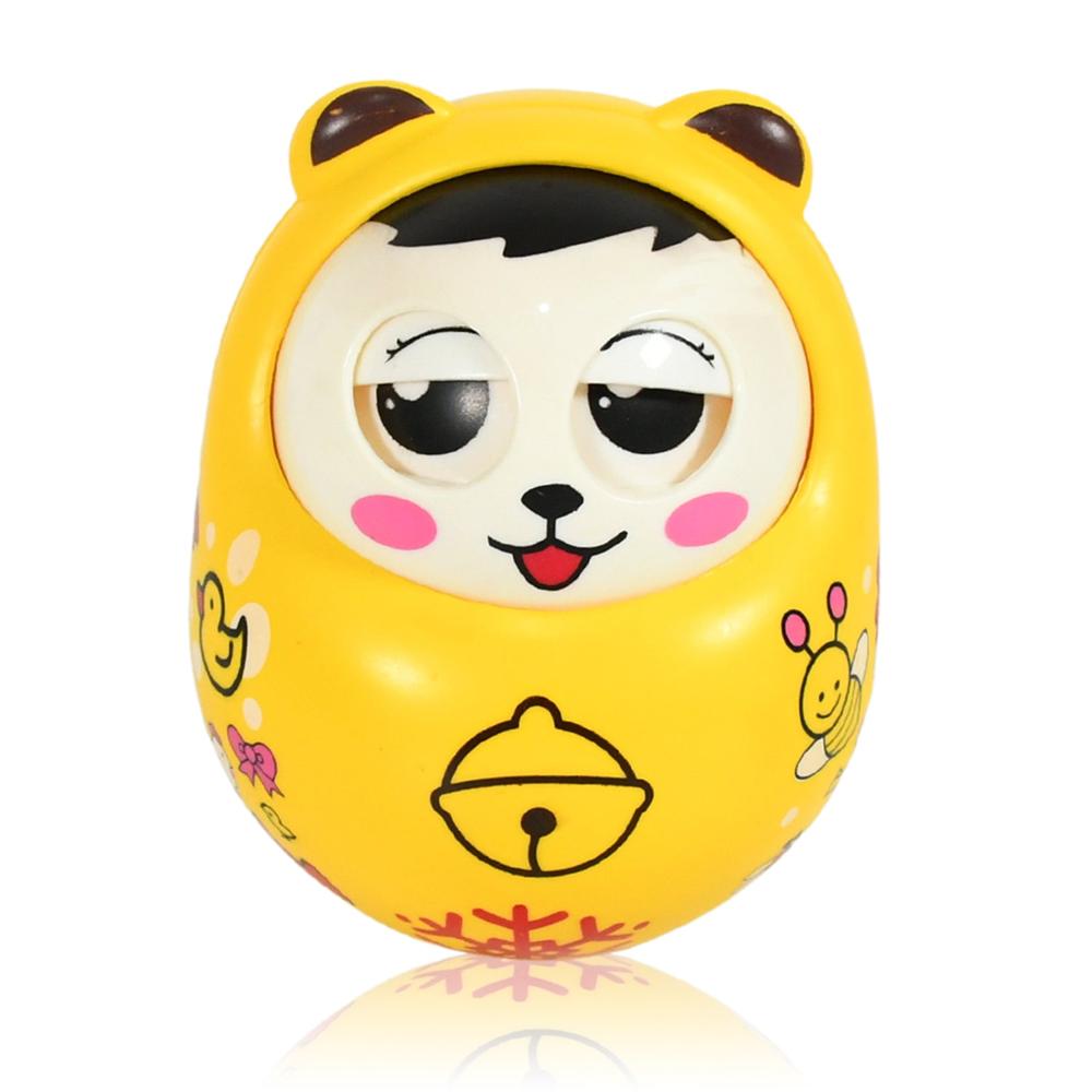Musical Roly Poly Toy for Babies Push, Shake Wobbling Doll