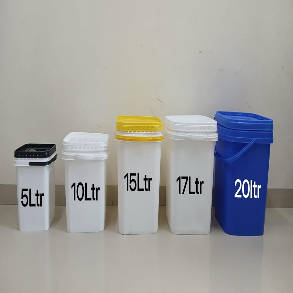 Square Bucket - Color: White