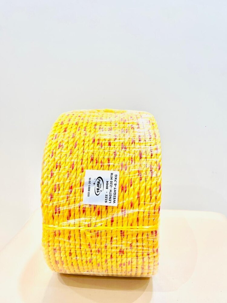 8mm Yellow Polypropylene Ropes