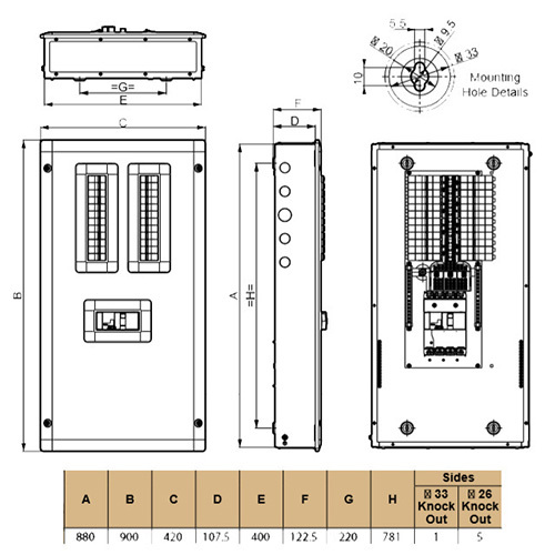 Legrand VTPN 12 Way Ip43-507748 MCCB Distribution Box