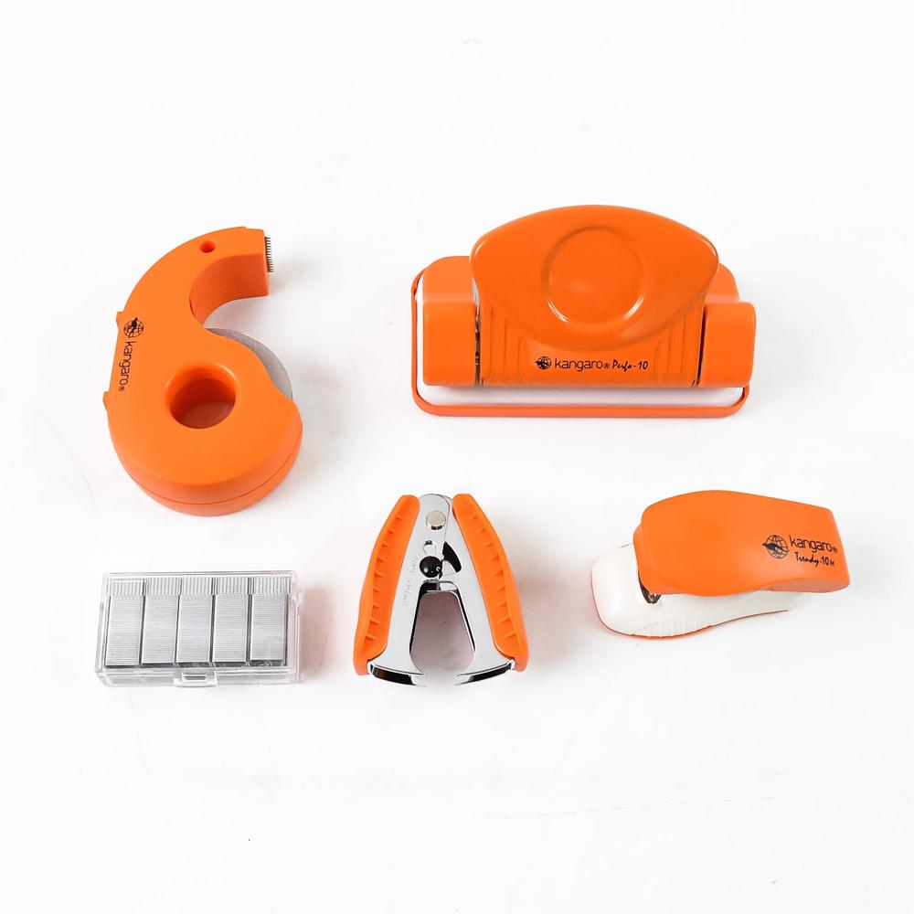 Kangaro 5 in 1 Stationery Gift Set Stapler, Staples, Staple Remover, Tape Dispenser