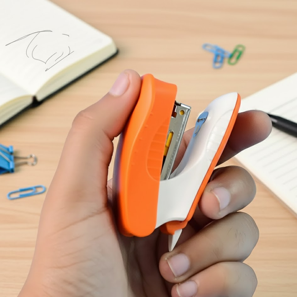 Kangaro 5 In 1 Stationery Gift Set Stapler, Staples, Staple Remover, Tape Dispenser - Color: Mix