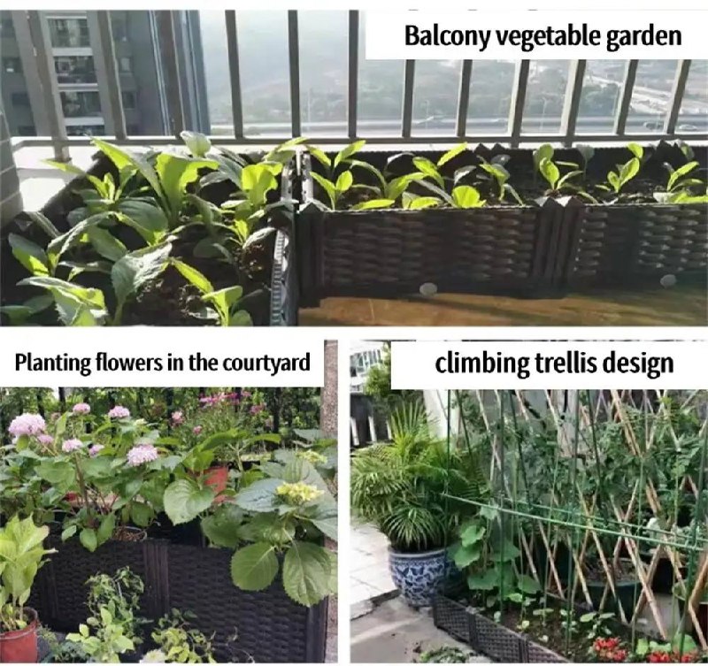 Plastic Large Flower Pot Outdoor Planter Box