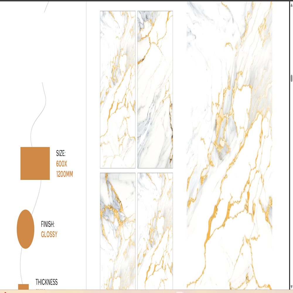 Vitrified Floor Tile - Color: Browns / Tans