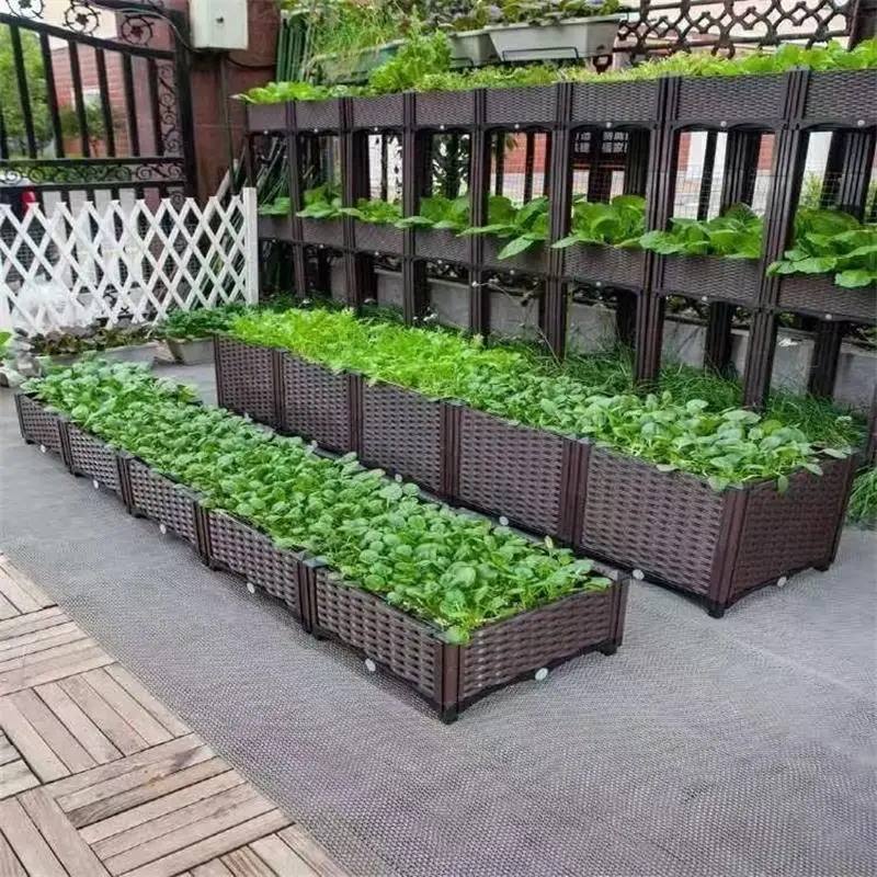 Plastic Large Flower Pot Outdoor Planter Box