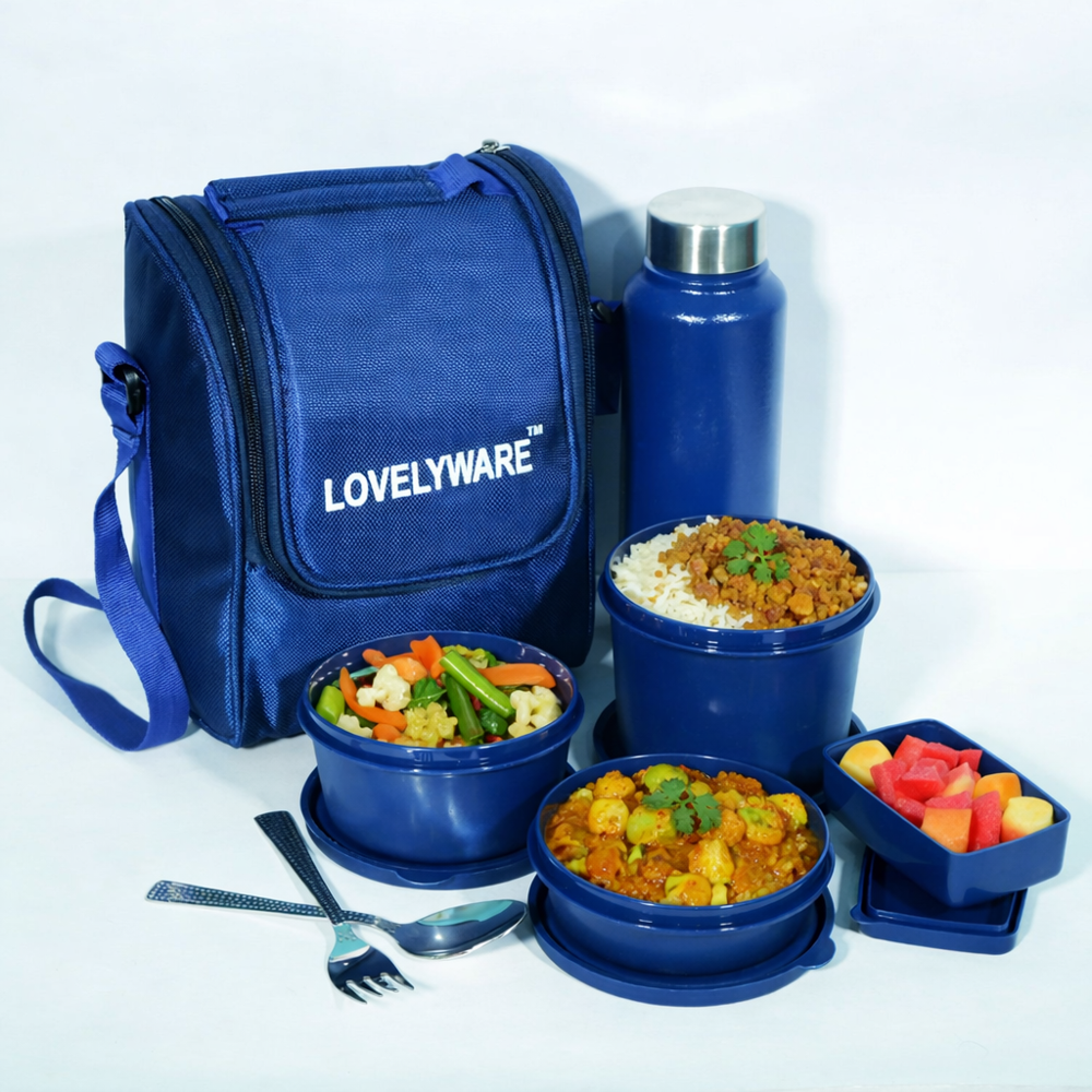 Lovelyware Lunch Box - Color: Blue