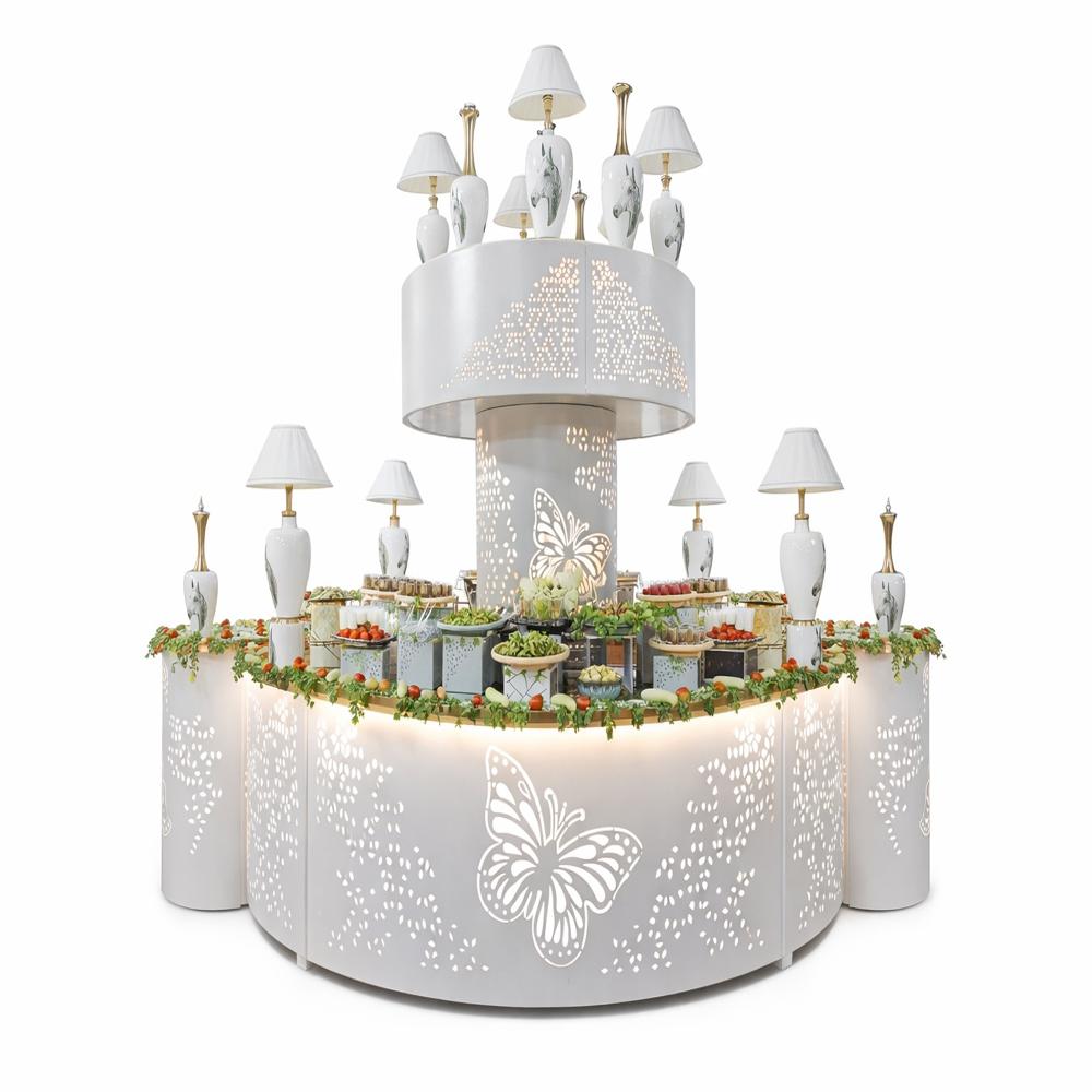 Premium Feast Wedding Catering Buffet Counter