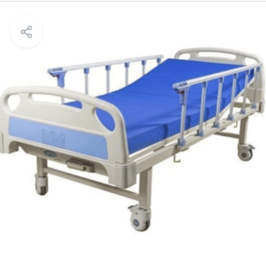 Semi Flower Electric Bed - Color: White Powder Coated