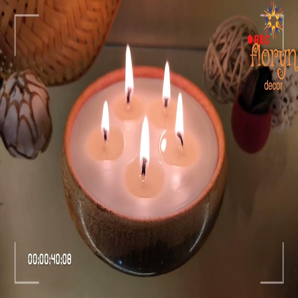 Multi-Wick Wooden URLI Candles 