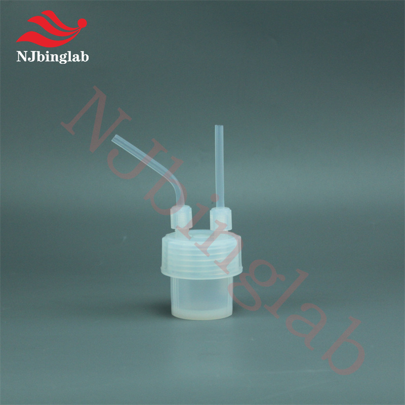 PFA Dual-Neck Impingement Bottle 60ml, with 1/4