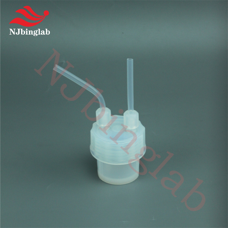 PFA Dual-Neck Impingement Bottle 60ml, with 1/4