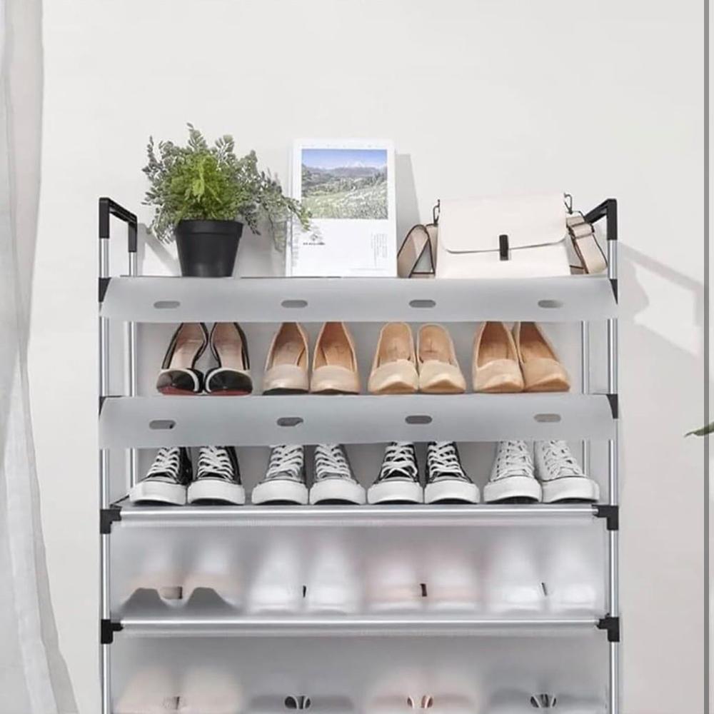 Premium Modular Plastic Shoe Rack with Door