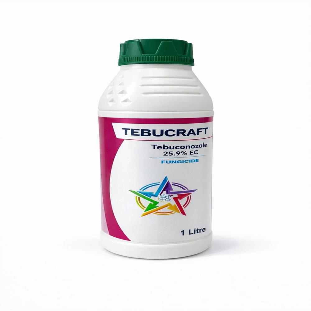 Tebucraft - Tebuconazole 25.9% Ec, Light Yellow To Brown Emulsifiable Concentrate, Systemic Fungicide For Paddy And Wheat