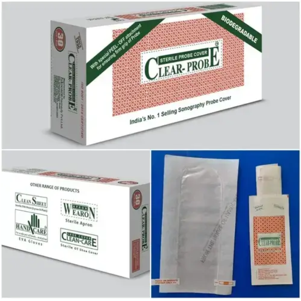 Clear Probe Sterilised Probe Cover (30's Box)