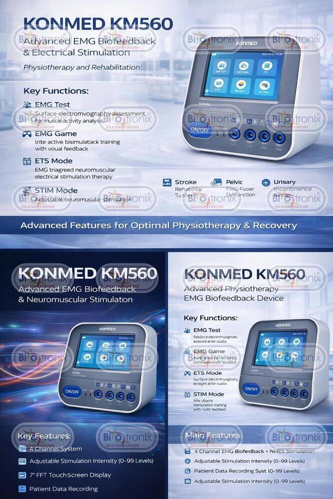 Konmed KM-560 EMG Muscle Activation Device for Physiotherapy Clinics