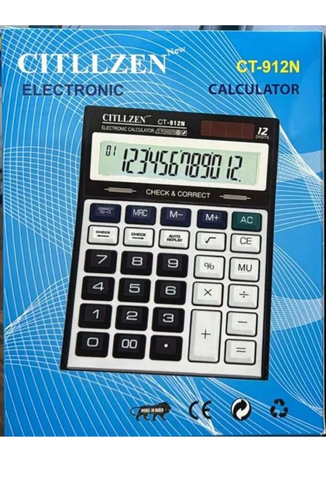 Citllzen CT-912N Electronic Calculator.