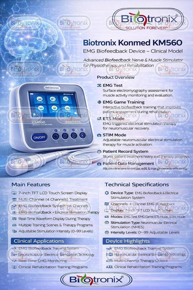 Konmed KM-560 Advanced Rehab System with EMG Controlled Therapy