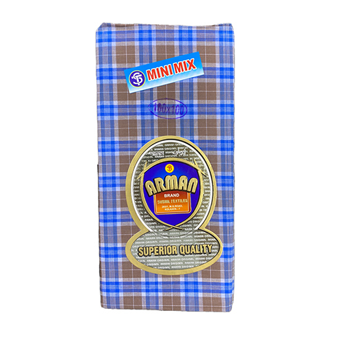 blue mini check Cotton Lungi