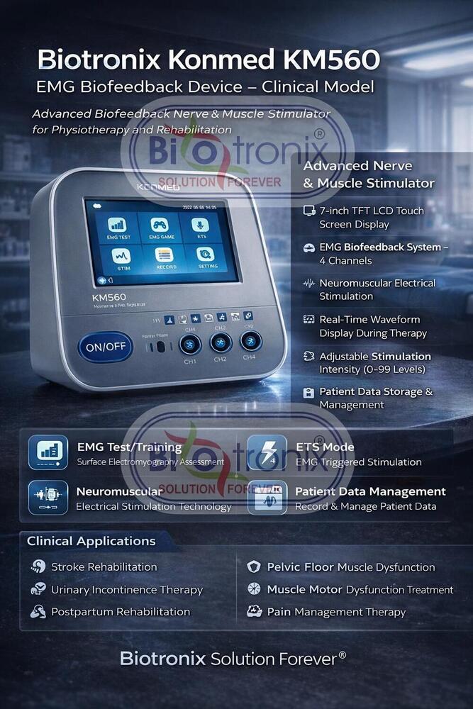 Konmed KM-560 Professional Rehab Device with EMG Signal Monitoring