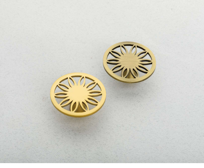 Door Knob - Color: Satin Gold Aur Antique Brass