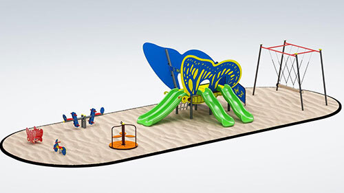 Butterfly Outdoor Playground Equipment