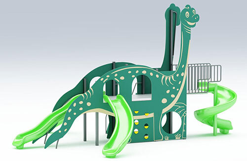 Dinosaur Slide Playground - Capacity: 10-15 Children At A Time