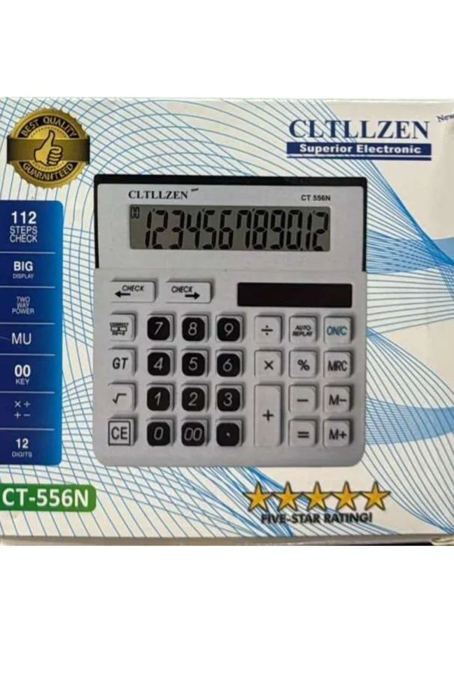 Citllzen CT-556N 12-Digit Basic Desktop Calculator.