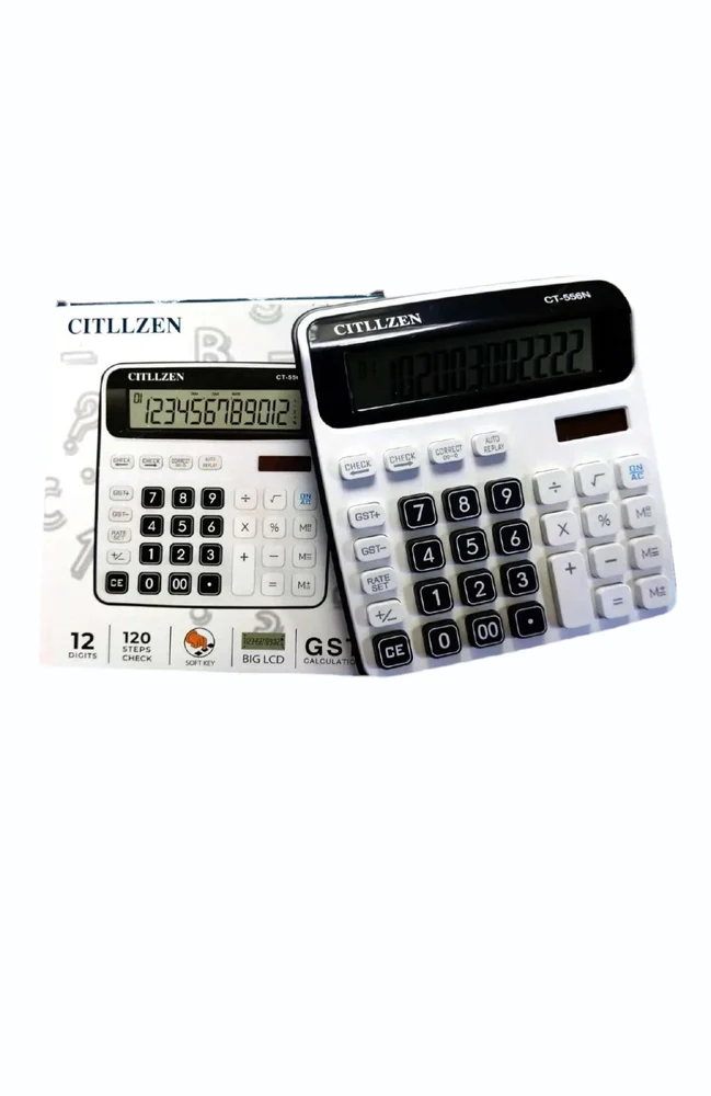 Citllzen CT-556N 12-Digit Basic Desktop Calculator.