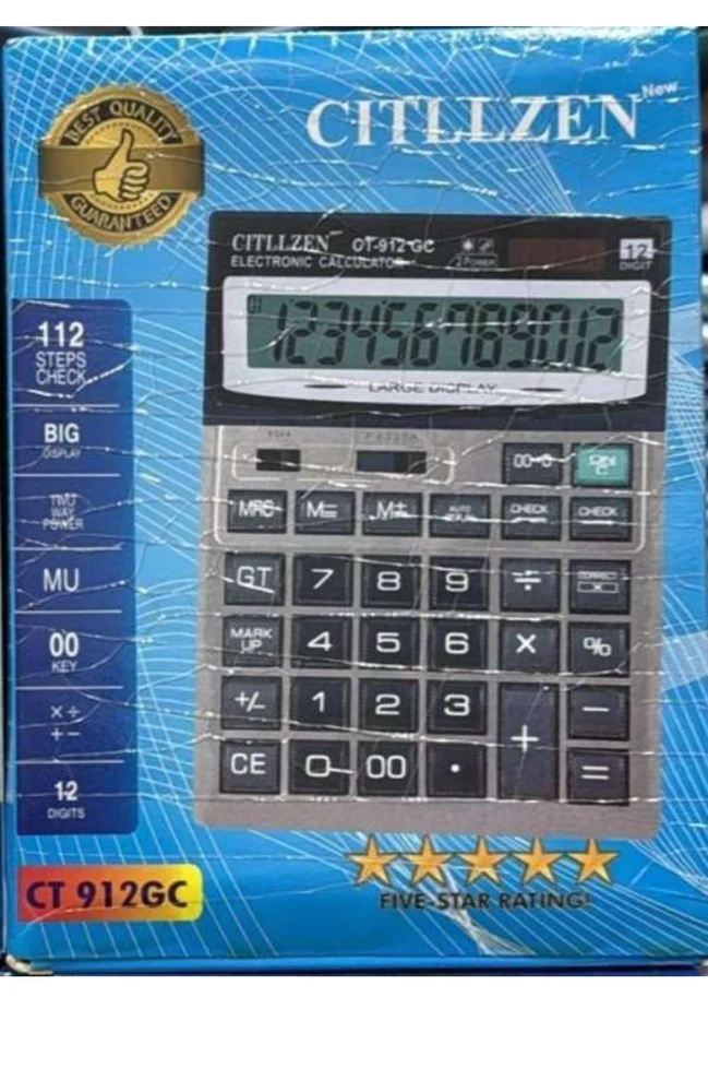 Citizen CT-912GC Electronic Desktop Calculator.