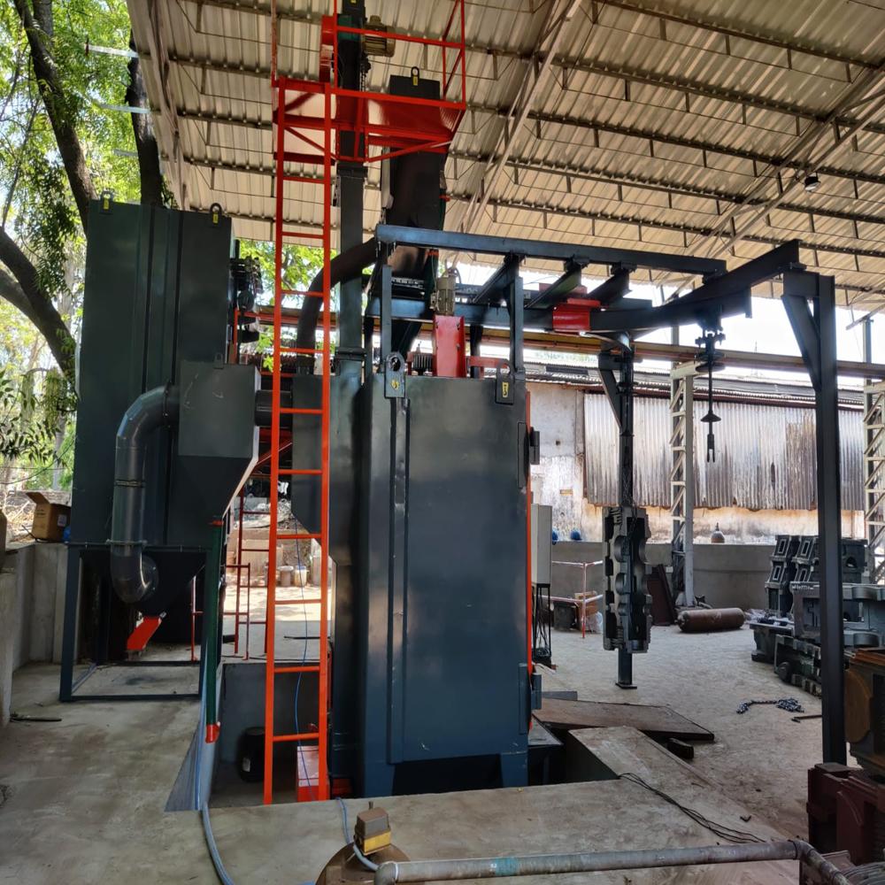 Y Hanger Type Shot Blasting Machine