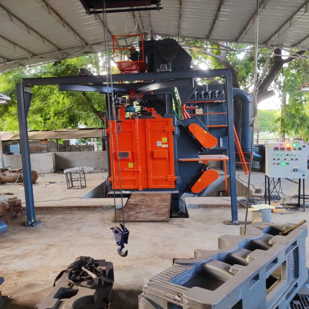 Y Hanger Type Shot Blasting Machine