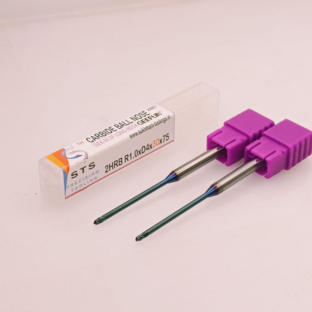 CARBIDE BALL NOSE LONG NECK 65 HRC