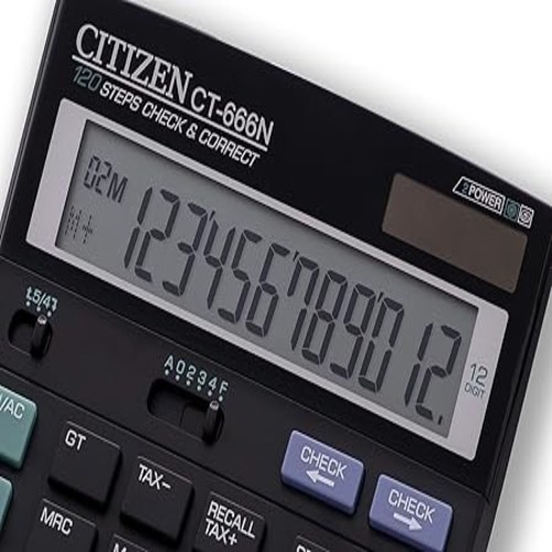 Citllzen CT-666N Electronic Desktop Calculator.