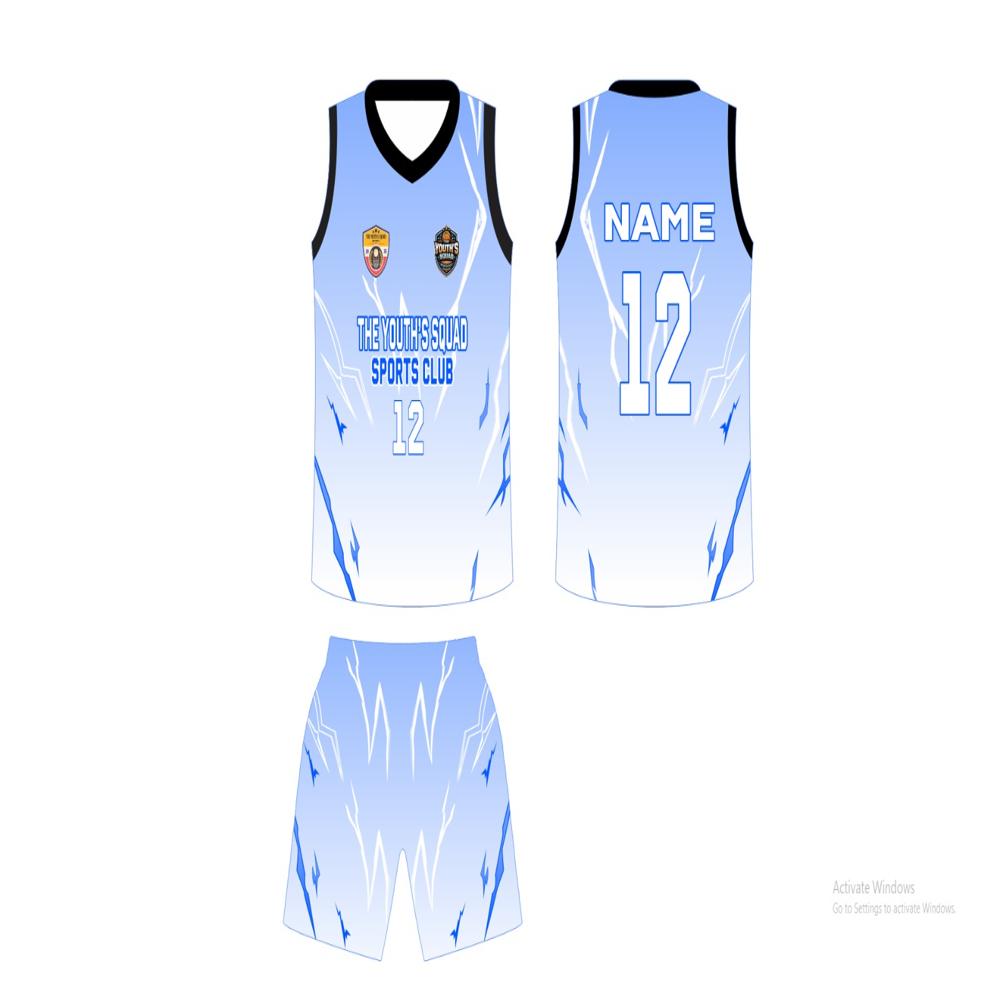 Basket Ball Kit Without Sleeves - Fabric Type: Polyester