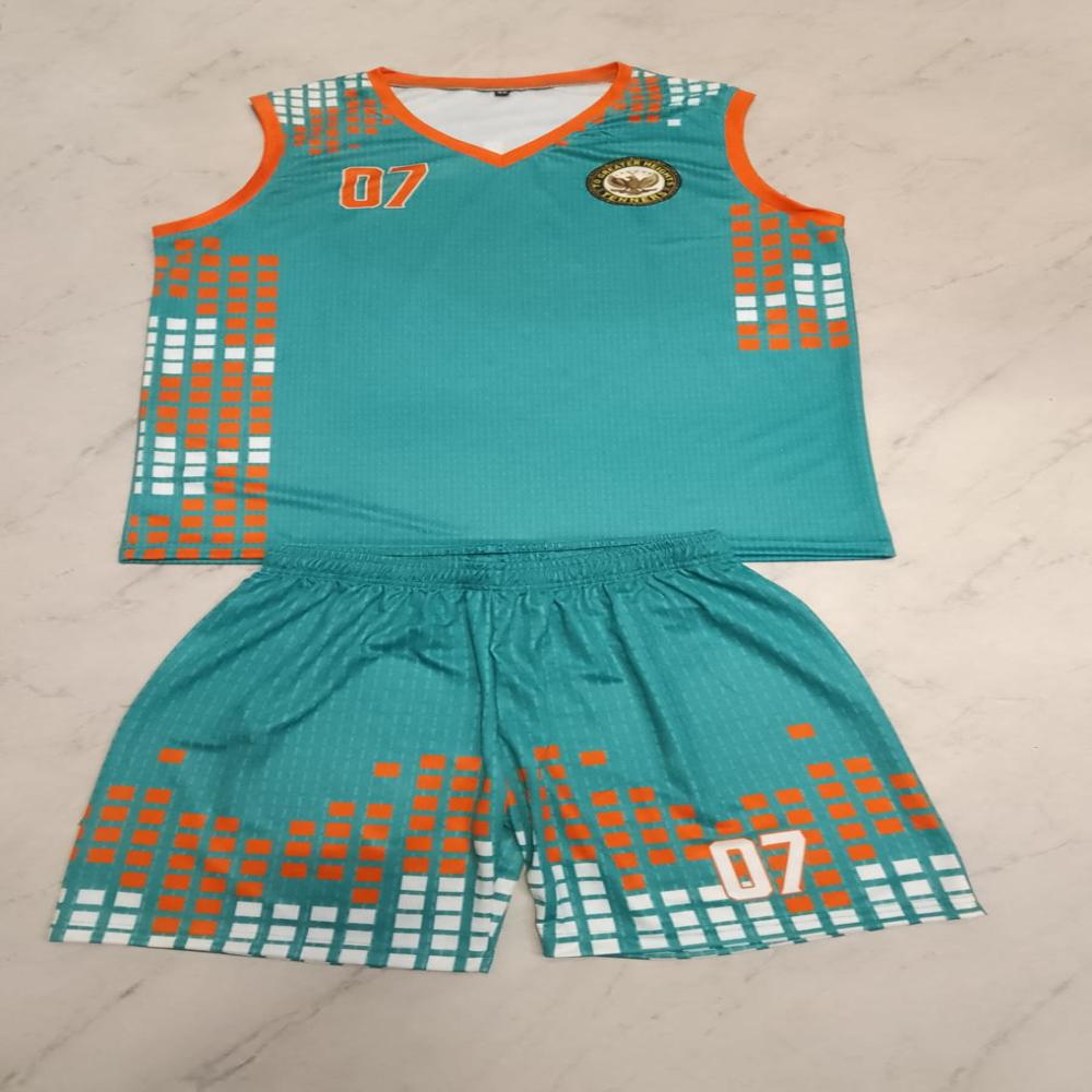 Basket Ball Kit Without Sleeves - Fabric Type: Polyester